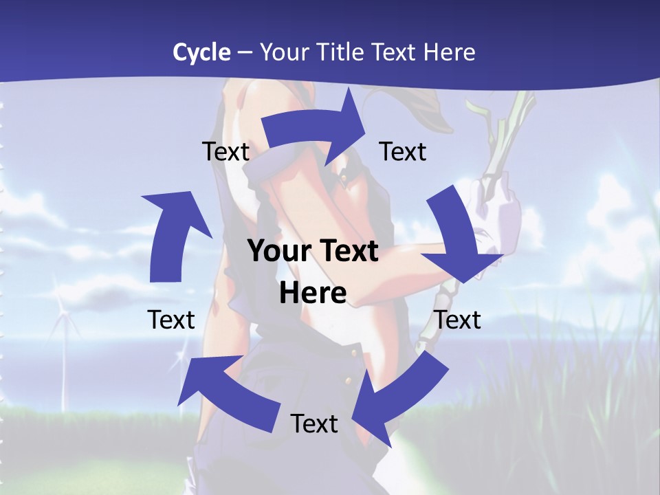 A Woman With A Scissor Powerpoint Presentation Template PowerPoint Template