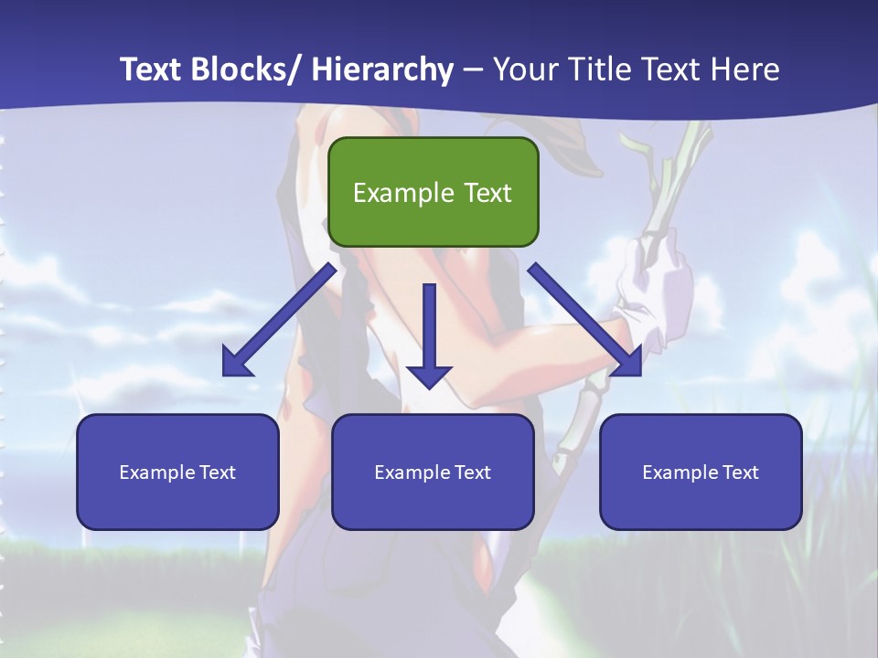 A Woman With A Scissor Powerpoint Presentation Template PowerPoint Template