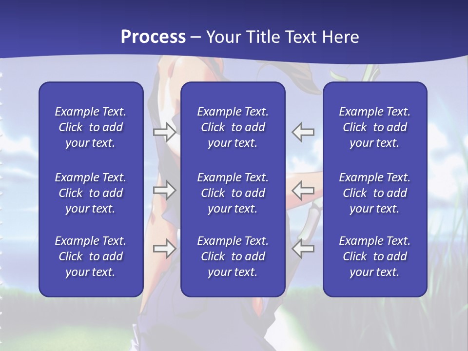 A Woman With A Scissor Powerpoint Presentation Template PowerPoint Template