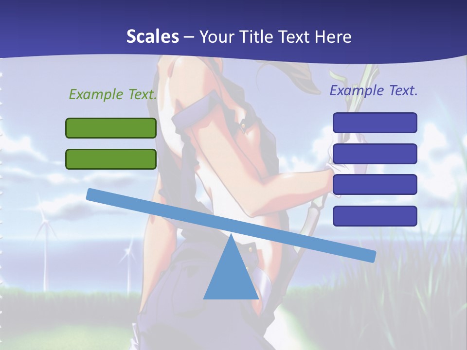 A Woman With A Scissor Powerpoint Presentation Template PowerPoint Template