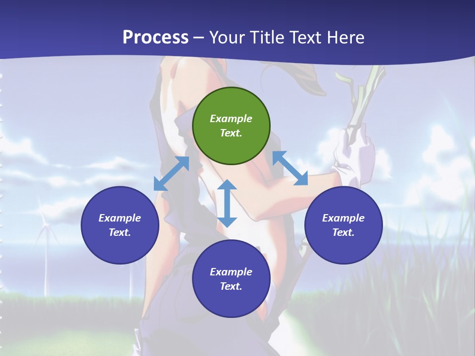 A Woman With A Scissor Powerpoint Presentation Template PowerPoint Template