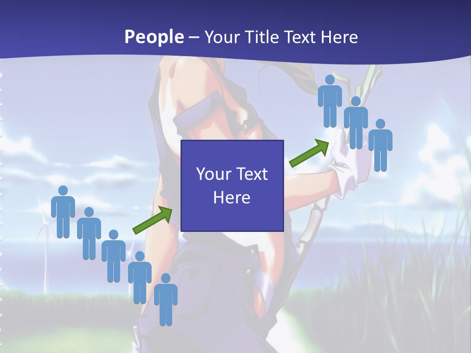 A Woman With A Scissor Powerpoint Presentation Template PowerPoint Template