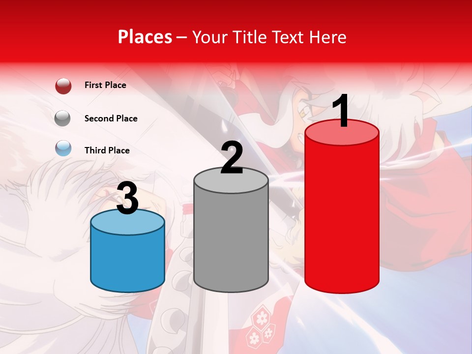 A Cartoon Character With A Sword In His Hand PowerPoint Template