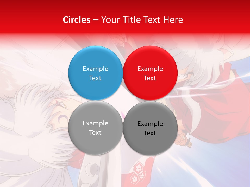 A Cartoon Character With A Sword In His Hand PowerPoint Template