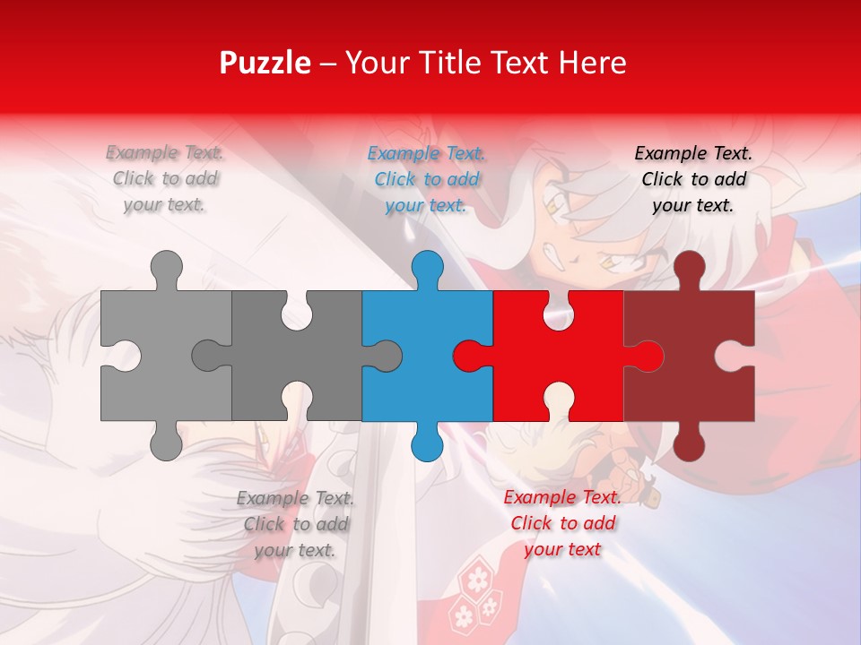 A Cartoon Character With A Sword In His Hand PowerPoint Template