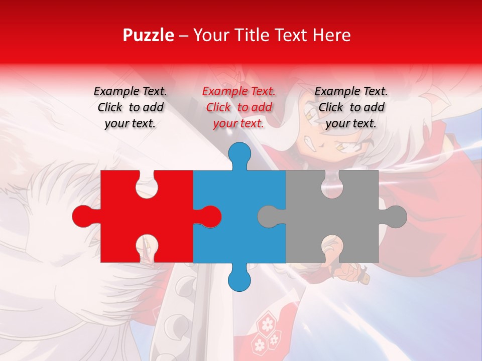 A Cartoon Character With A Sword In His Hand PowerPoint Template