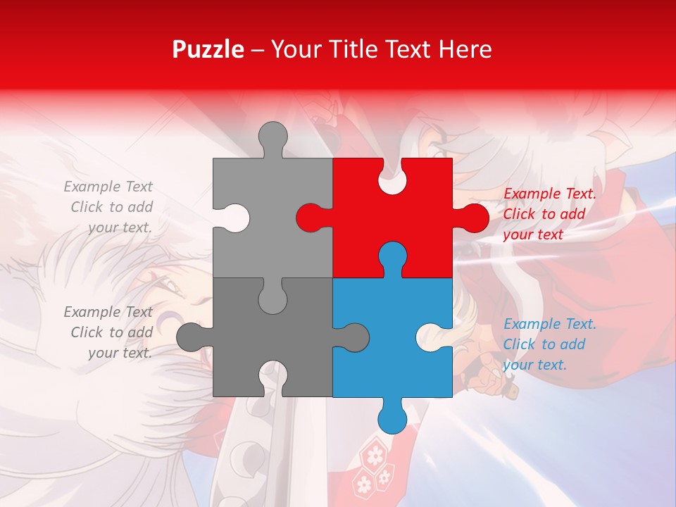 A Cartoon Character With A Sword In His Hand PowerPoint Template