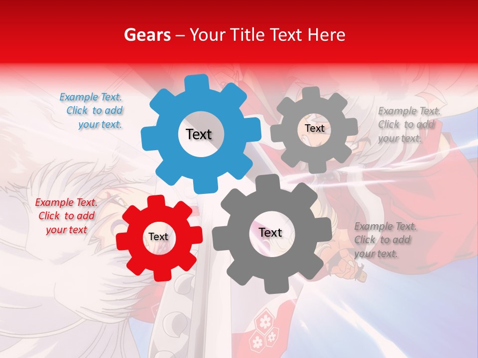 A Cartoon Character With A Sword In His Hand PowerPoint Template