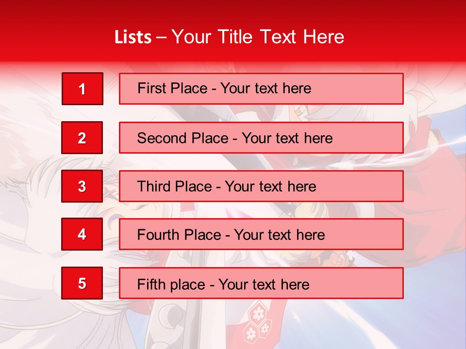 A Cartoon Character With A Sword In His Hand PowerPoint Template