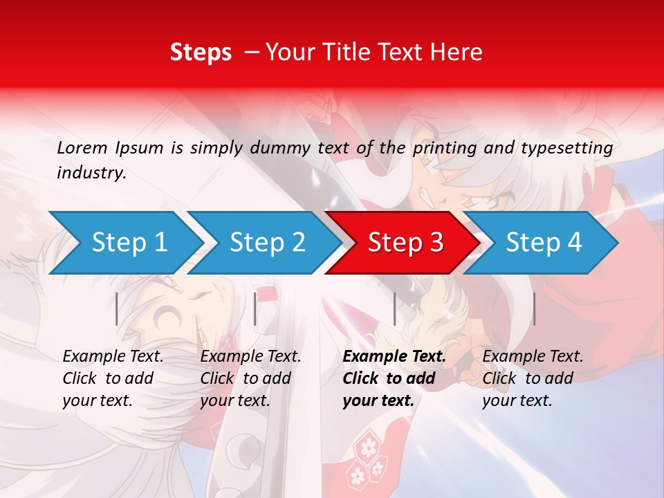 A Cartoon Character With A Sword In His Hand PowerPoint Template