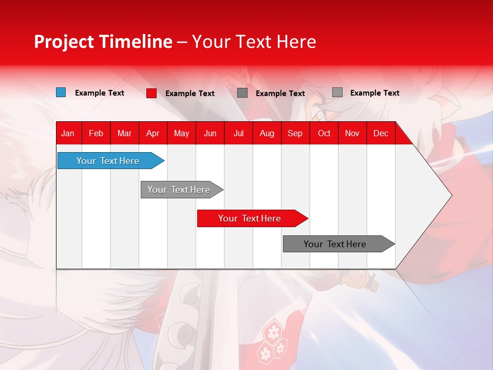 A Cartoon Character With A Sword In His Hand PowerPoint Template