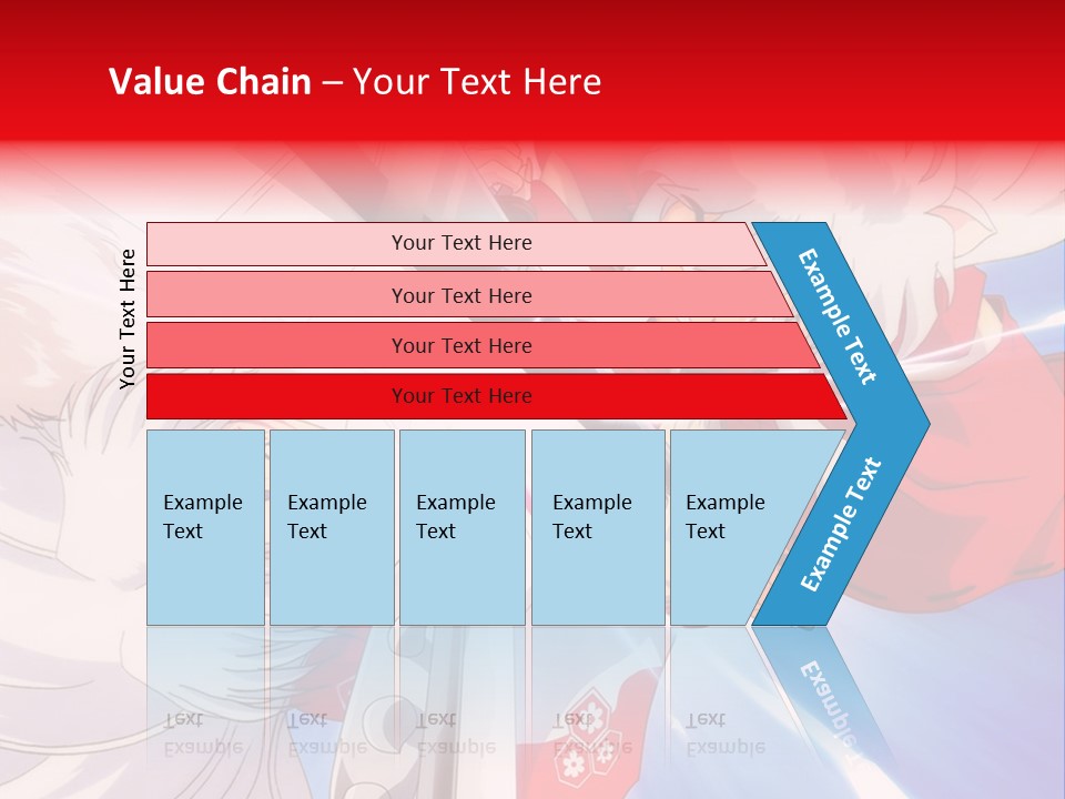 A Cartoon Character With A Sword In His Hand PowerPoint Template