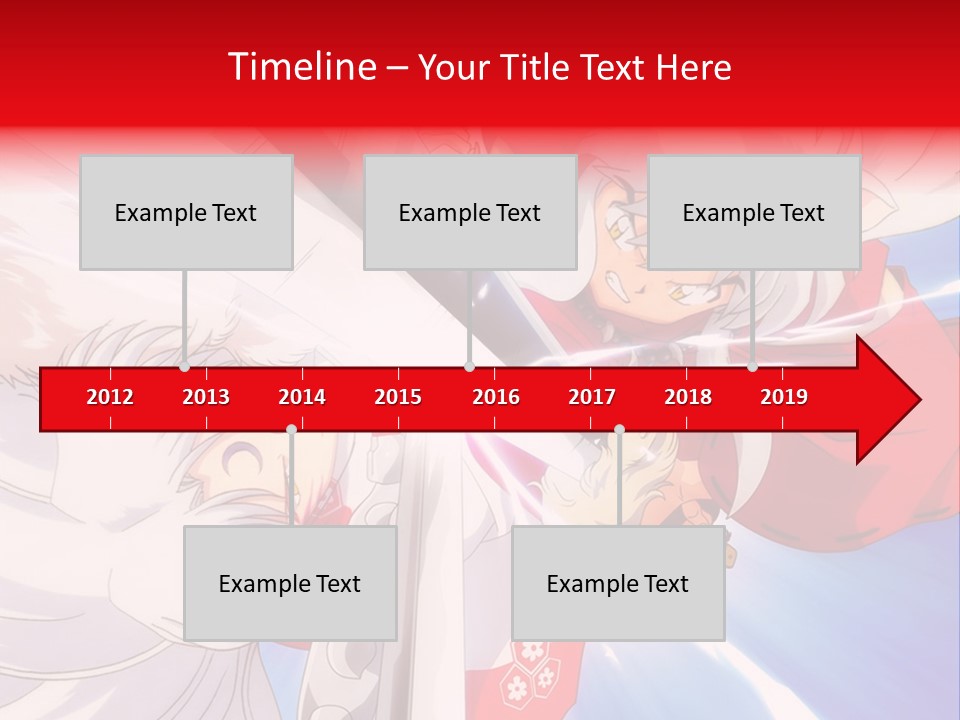 A Cartoon Character With A Sword In His Hand PowerPoint Template