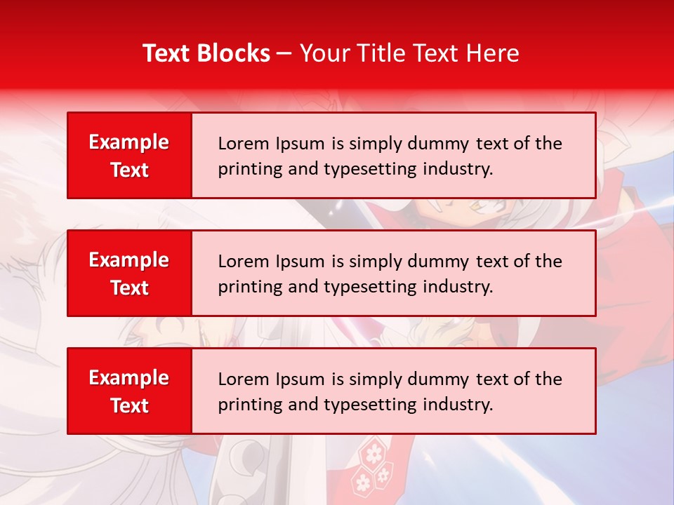 A Cartoon Character With A Sword In His Hand PowerPoint Template