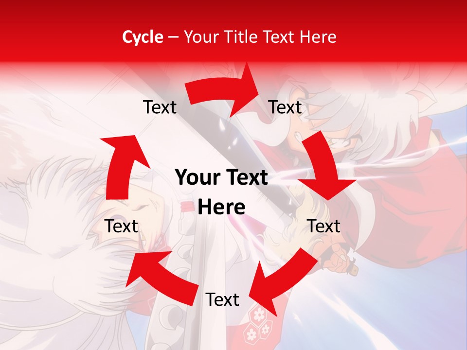 A Cartoon Character With A Sword In His Hand PowerPoint Template