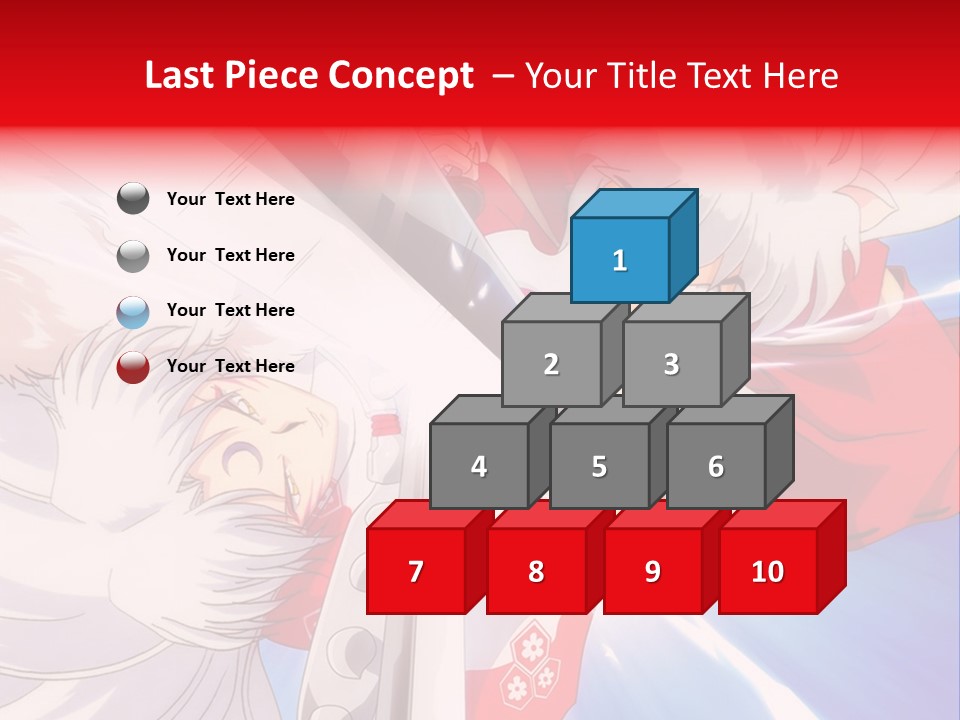 A Cartoon Character With A Sword In His Hand PowerPoint Template