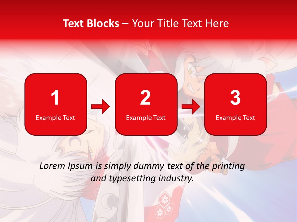 A Cartoon Character With A Sword In His Hand PowerPoint Template