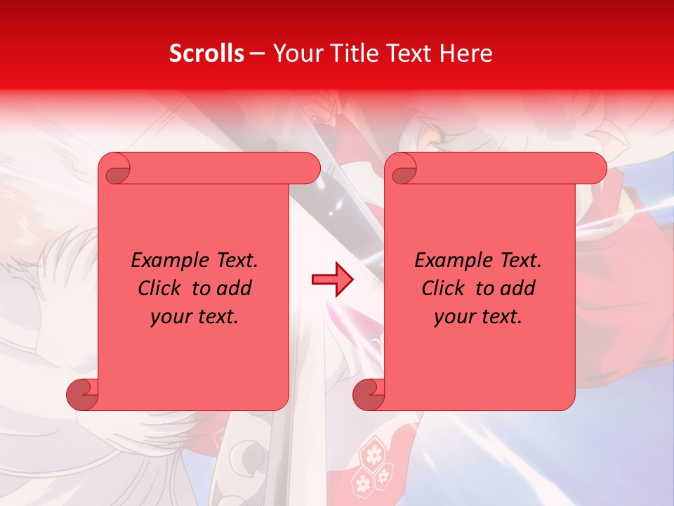 A Cartoon Character With A Sword In His Hand PowerPoint Template