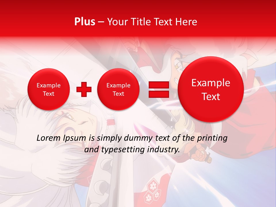 A Cartoon Character With A Sword In His Hand PowerPoint Template