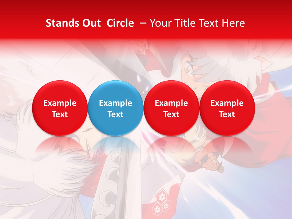 A Cartoon Character With A Sword In His Hand PowerPoint Template