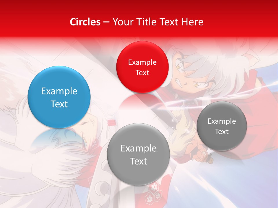 A Cartoon Character With A Sword In His Hand PowerPoint Template