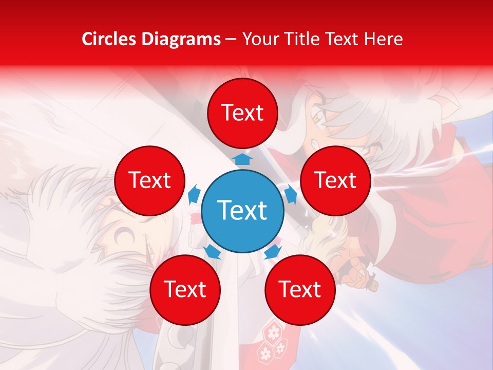 A Cartoon Character With A Sword In His Hand PowerPoint Template