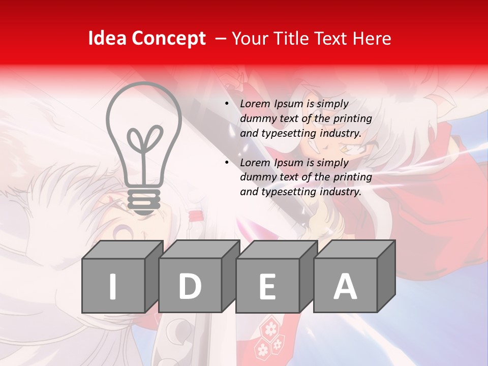 A Cartoon Character With A Sword In His Hand PowerPoint Template