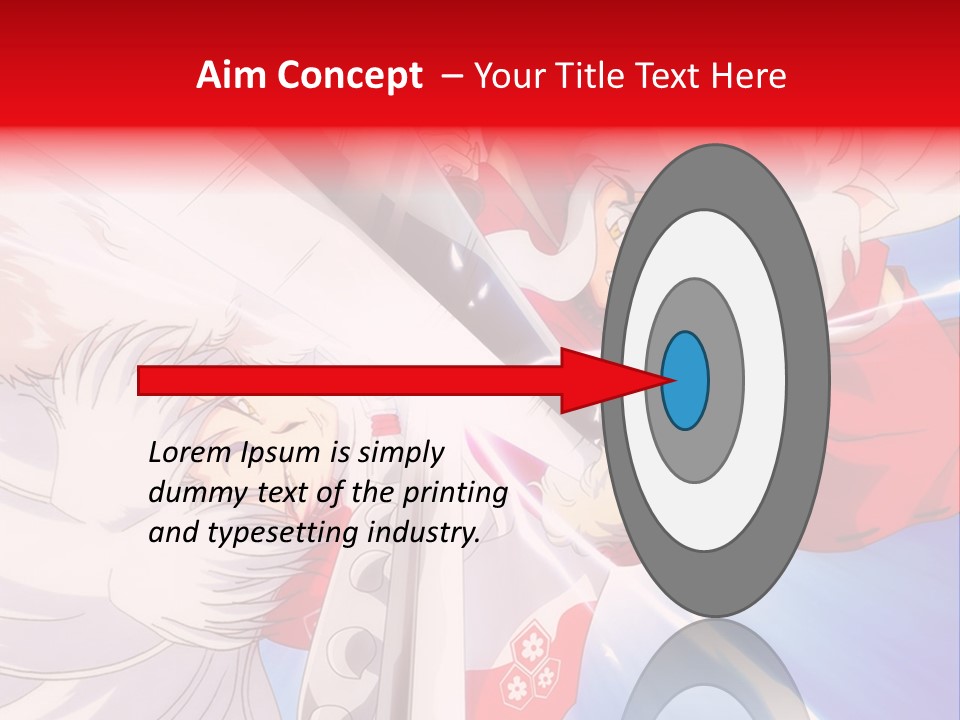 A Cartoon Character With A Sword In His Hand PowerPoint Template