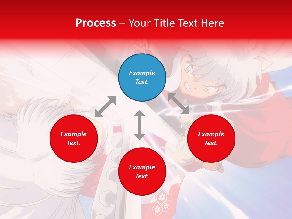 A Cartoon Character With A Sword In His Hand PowerPoint Template