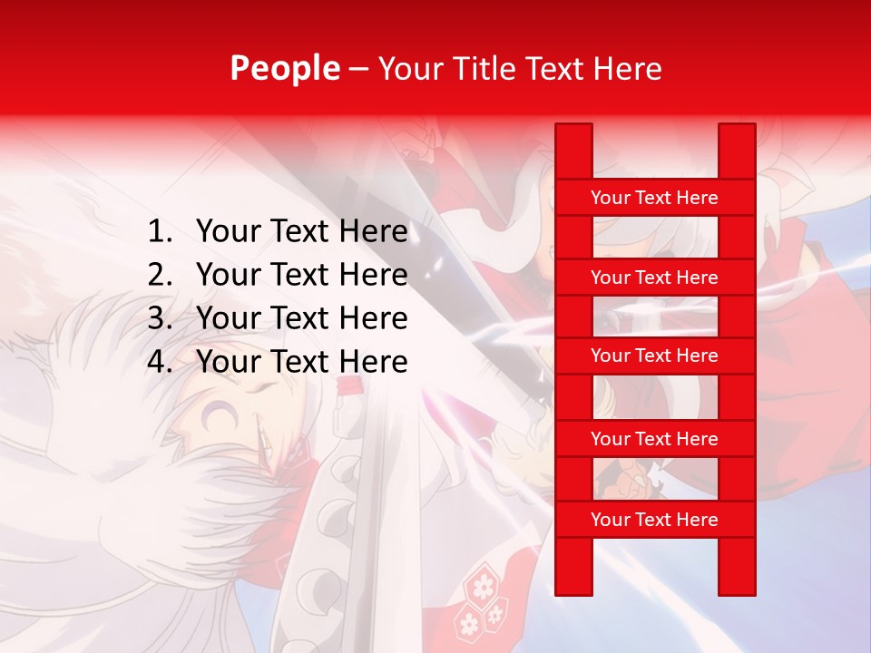 A Cartoon Character With A Sword In His Hand PowerPoint Template