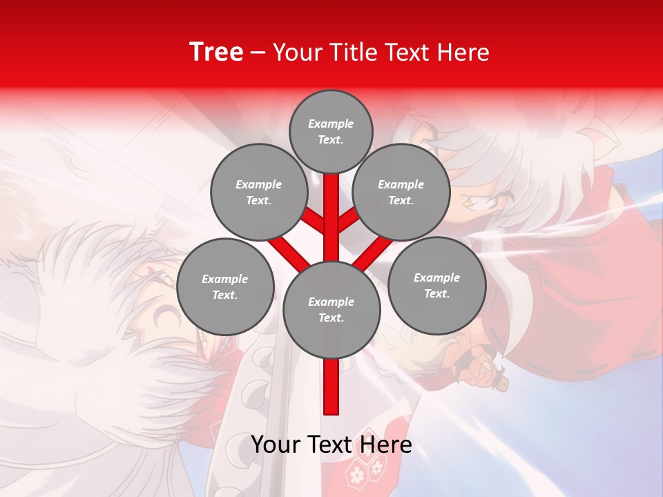 A Cartoon Character With A Sword In His Hand PowerPoint Template