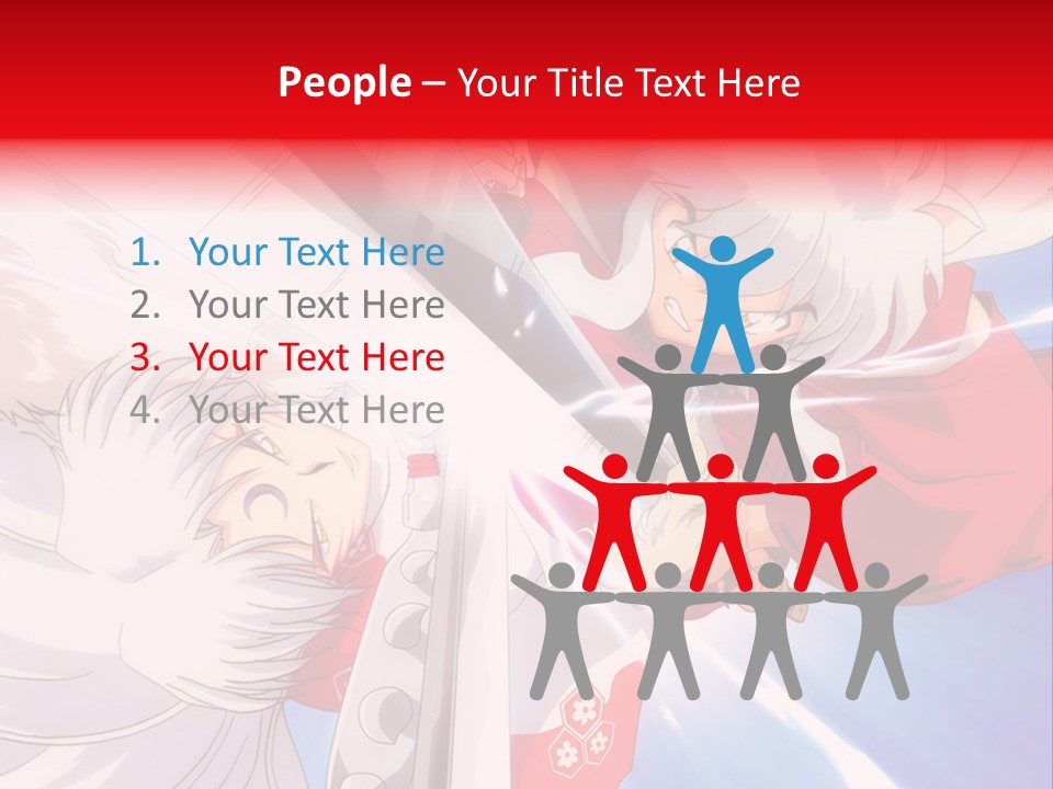 A Cartoon Character With A Sword In His Hand PowerPoint Template