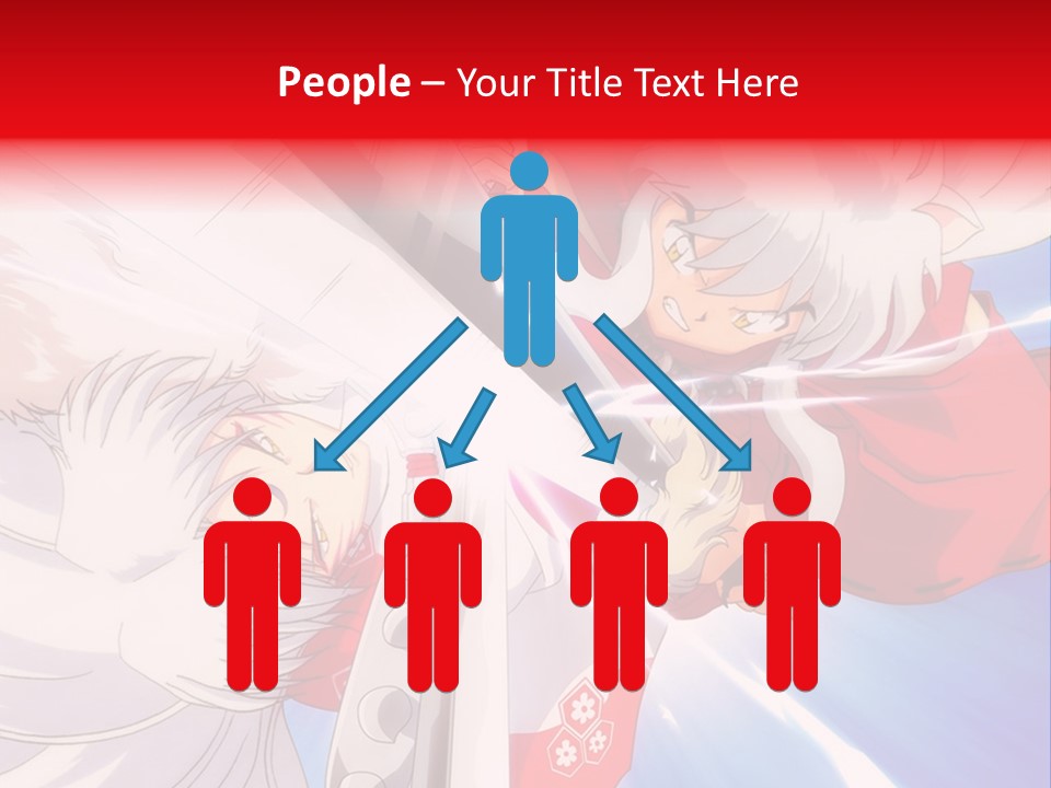 A Cartoon Character With A Sword In His Hand PowerPoint Template