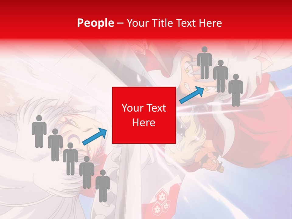 A Cartoon Character With A Sword In His Hand PowerPoint Template