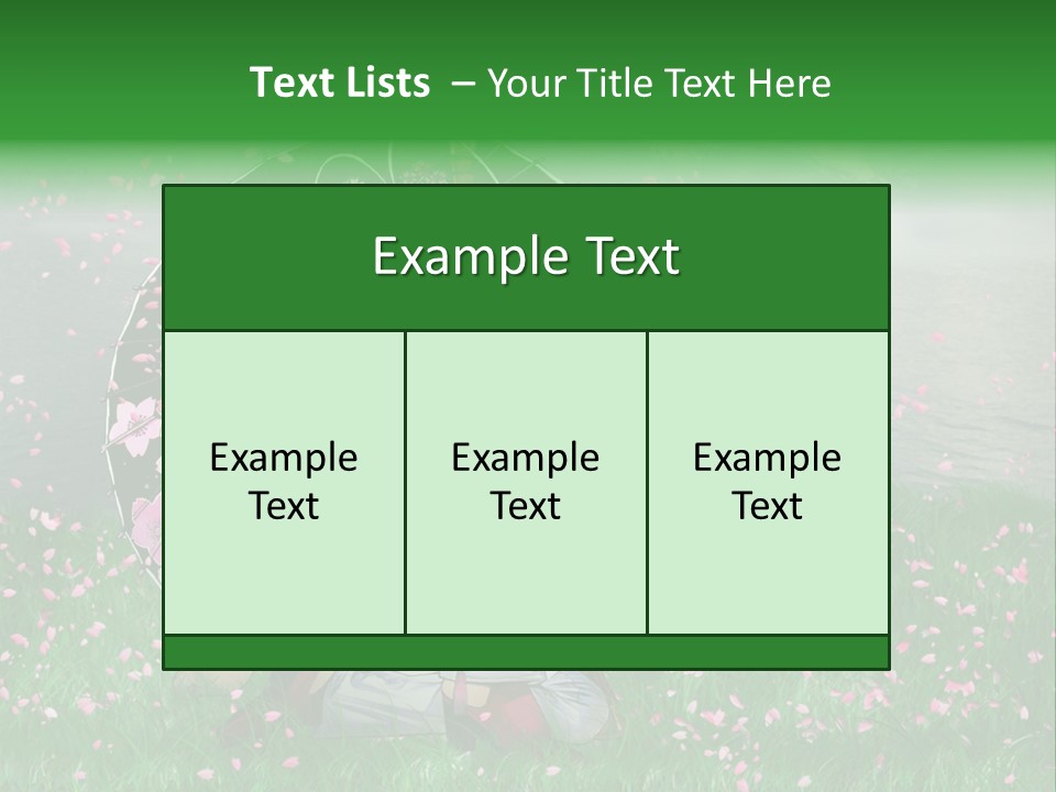 A Woman Holding An Umbrella In A Field Of Flowers PowerPoint Template