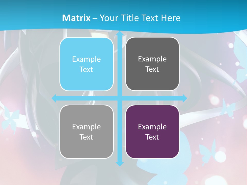 A Anime Character With Long Hair And Black Hair PowerPoint Template