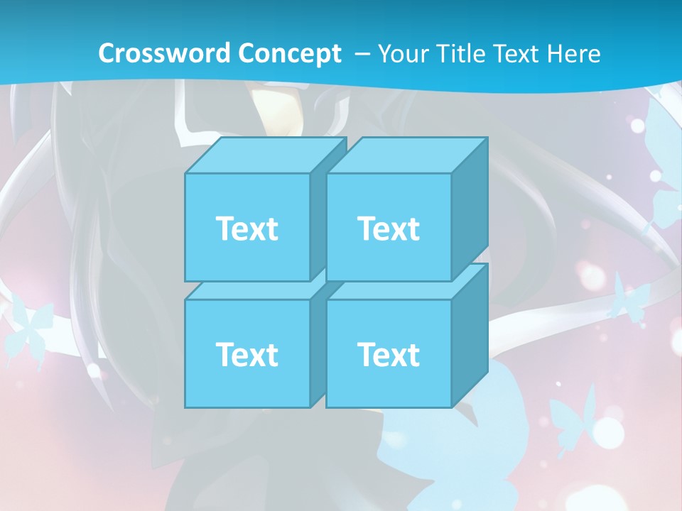 A Anime Character With Long Hair And Black Hair PowerPoint Template