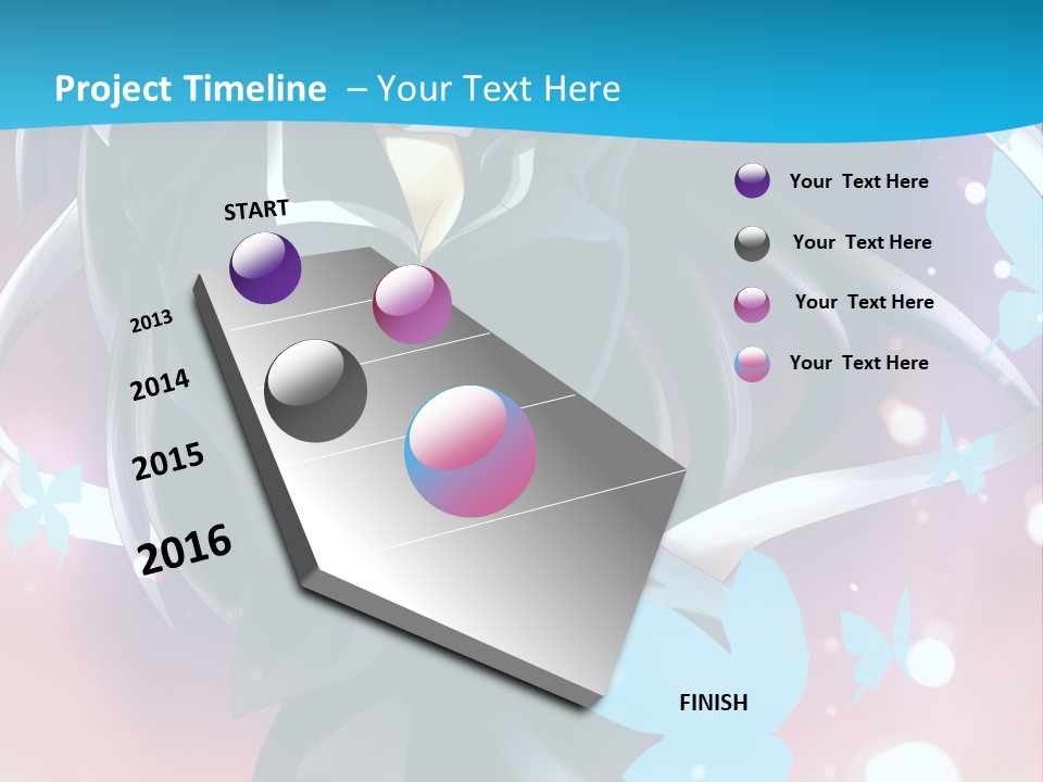 A Anime Character With Long Hair And Black Hair PowerPoint Template