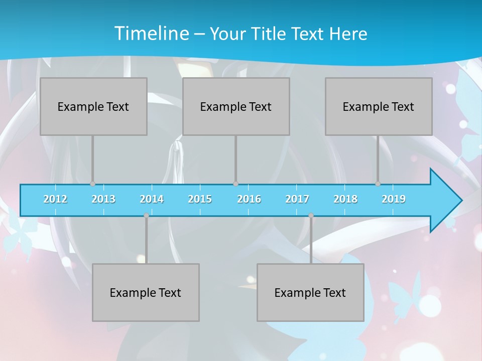 A Anime Character With Long Hair And Black Hair PowerPoint Template