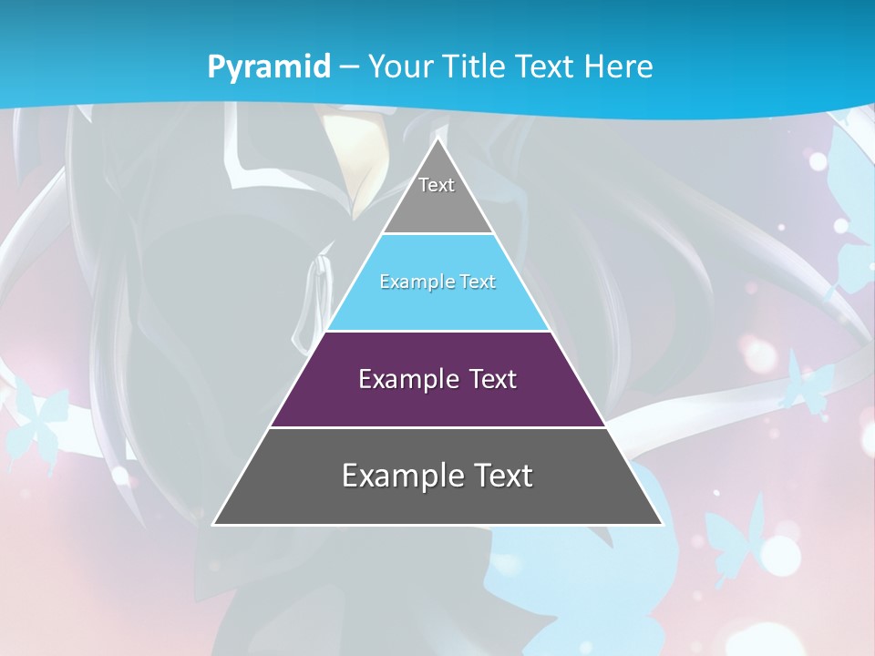 A Anime Character With Long Hair And Black Hair PowerPoint Template