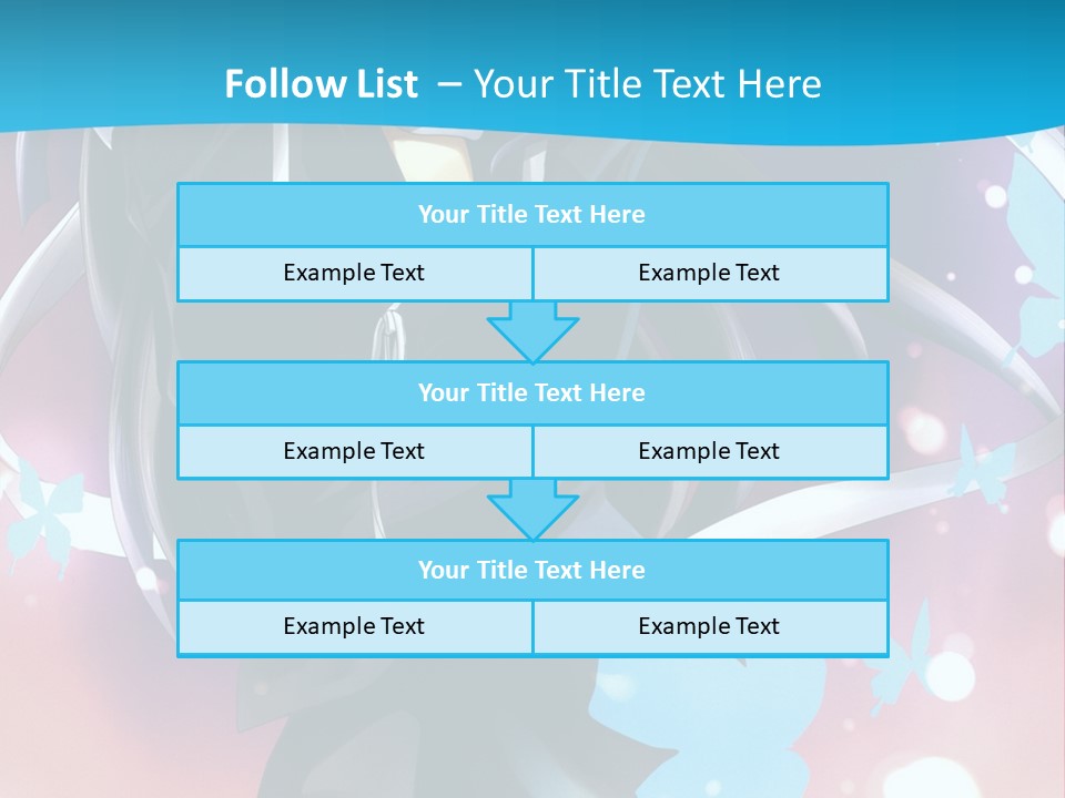 A Anime Character With Long Hair And Black Hair PowerPoint Template