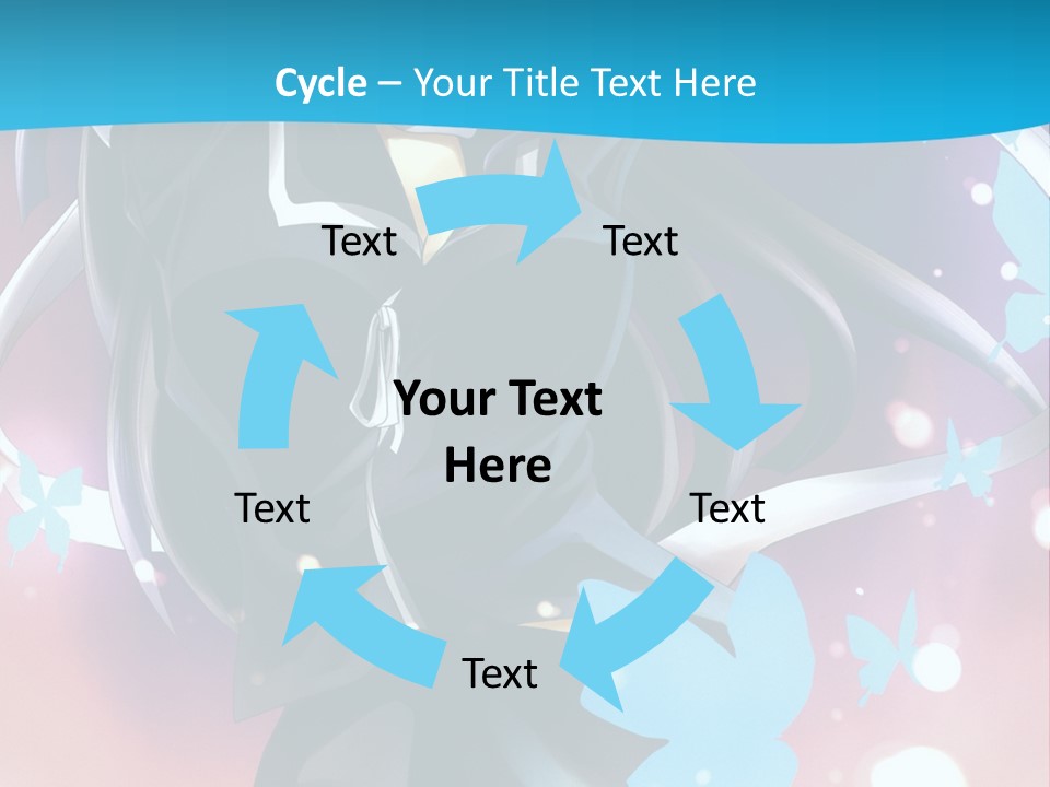 A Anime Character With Long Hair And Black Hair PowerPoint Template