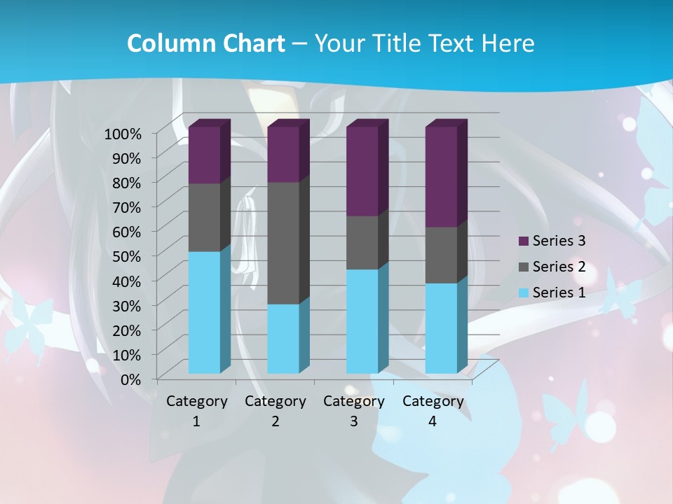 A Anime Character With Long Hair And Black Hair PowerPoint Template