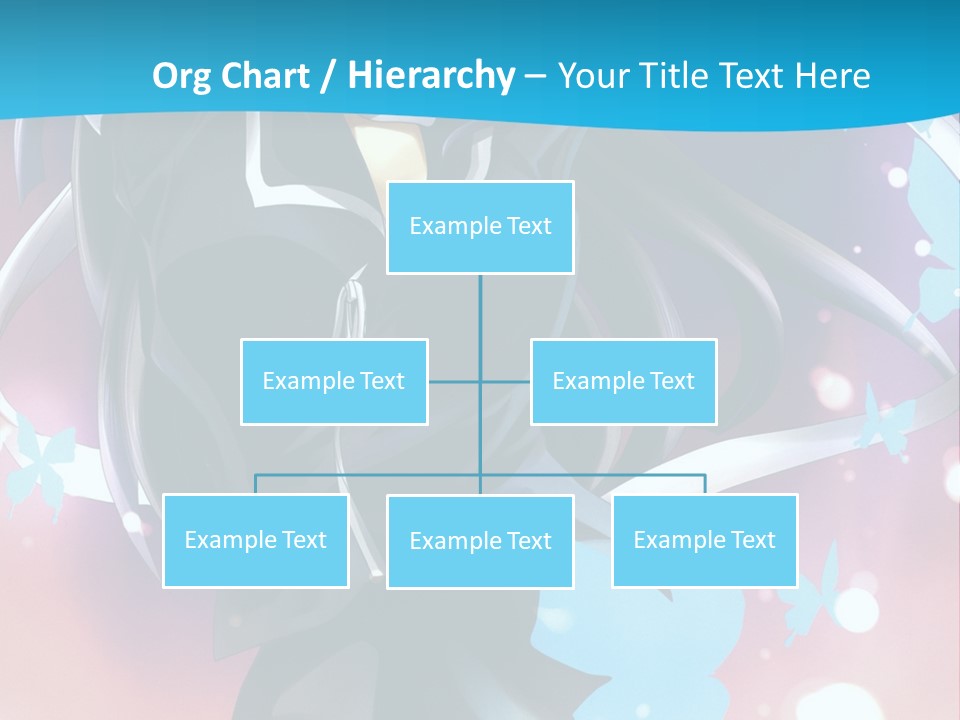 A Anime Character With Long Hair And Black Hair PowerPoint Template