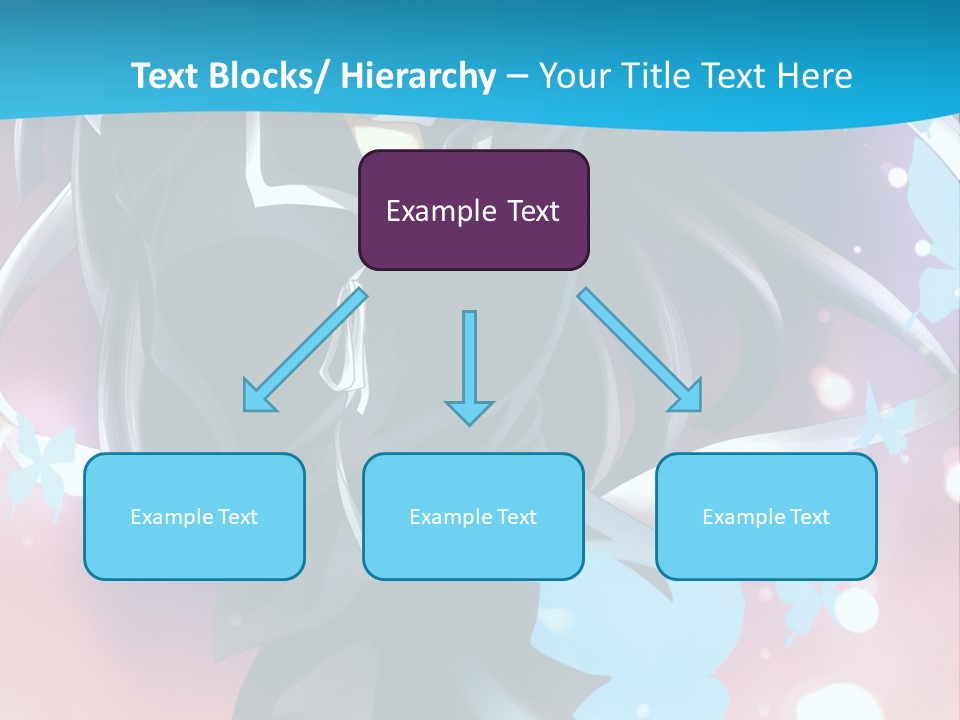 A Anime Character With Long Hair And Black Hair PowerPoint Template