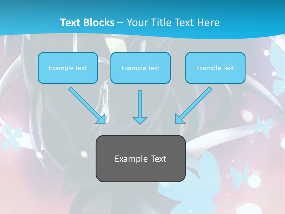 A Anime Character With Long Hair And Black Hair PowerPoint Template