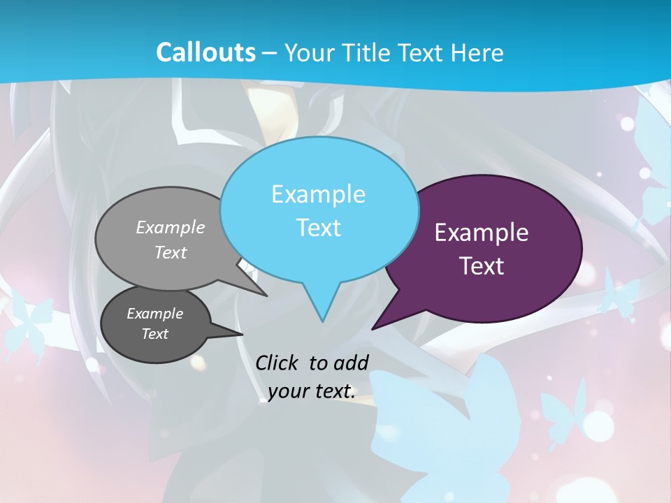 A Anime Character With Long Hair And Black Hair PowerPoint Template