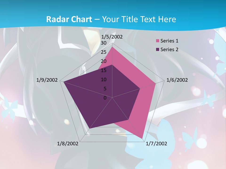 A Anime Character With Long Hair And Black Hair PowerPoint Template