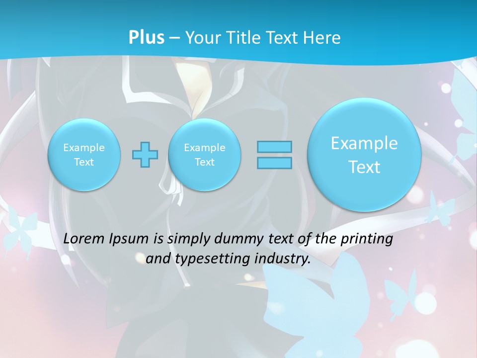 A Anime Character With Long Hair And Black Hair PowerPoint Template