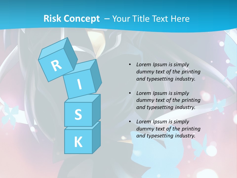 A Anime Character With Long Hair And Black Hair PowerPoint Template